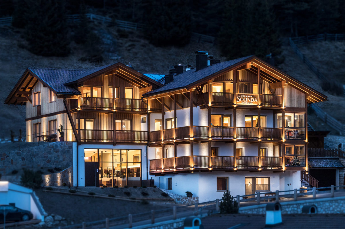 Hotelbau in Wolkenstein in Gröden. Baufirma Schweigkofler aus Südtirol.