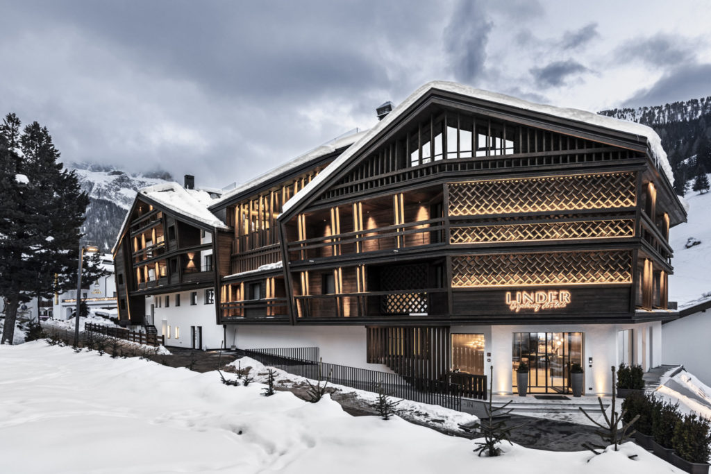Hotelbau in Gröden, gebaut von der Baufirma Schweigkofler aus Südtirol.